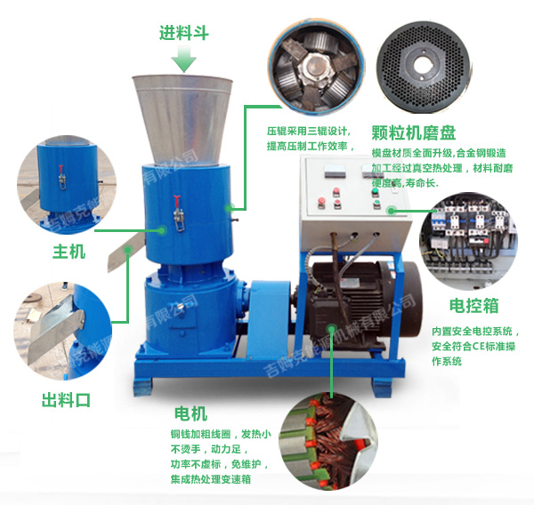 吉姆克大型飼料顆粒機400型結(jié)構(gòu)細節(jié)圖片